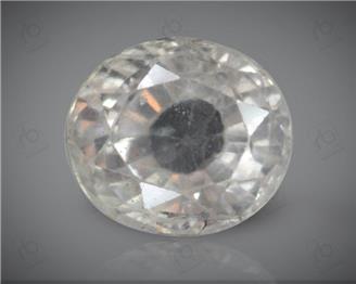 Natural Unheated & Untreated Certified White Sapphire  2.16 carats - DIN 89188